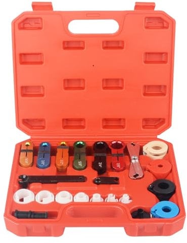 DAYUAN 22pcs Master Quick Disconnect Tool Kit for Automotive AC, Fuel Line, and Transmission Oil Cooler Line - Includes Remover Tools, Compatible for Ford, Chevy, and GM Models