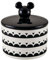 Prestige Disney Monochrome Mickey Mouse Kitchen Canisters Medium - Airtight Ceramic Storage Jars With Lids, Black & White