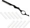 Haar Styling Rasiermesser, Styling Razor Thinning Shaper Friseur Styling Messer Effiliermesser Haar Texturierung Schneidrasier Kamm mit 10 Klingen für den Salon und Heimgebrauch (Schwarz)