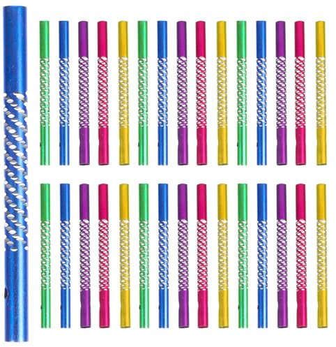 BESPORTBLE 50 Stück Metall Windspiele Selber Machen Bunt Röhren Windspiel Handwerk Spielzeug Außen Glockenspiel 8,00 x 0,60 cm