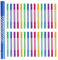BESPORTBLE 50 Stück Metall Windspiele Selber Machen Bunt Röhren Windspiel Handwerk Spielzeug Außen Glockenspiel 8,00 x 0,60 cm
