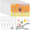 Bouiexye 156 Stück Schrumpffolie Set Schlüsselanhänger Schrumpffolie zum Bemalen mit 30 Blank Schrumpffolie Muttertagsgeschenk für Kinder Zum Selbermachen kreative Schrumpfkunst (7.9 x 5.7 Zoll)