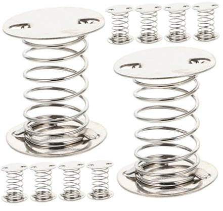 KONTONTY 10stücke Teiliges Auto Dashboard Federbasis Hohe Silberne Doppelspiralfeder Vibrationsdämpfer Basis Für Wackelfigur Tänzer Zubehör Auto Innenraum Dekoration