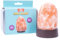 Fizz Creations Teeny Town Salt Lamp. Miniature Himalayan Salt Lamp. Ideal for Desktops & Coffee Tables. Mood Lamp Battery Operated LED Light Complete with Carry Case.