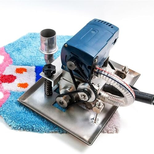 CYMYYDS 500W-Teppichschneidemaschine, professioneller Trimmer für handgefertigte Teppiche, Flache Teppichschermaschine mit 3-Zoll-Klinge, einstellbare Tiefe, schneller Stahl-Teppich-Turfting-Carver