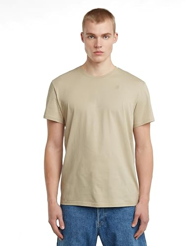 G-STAR Herren Base-S T-Shirt, Beige (dk Brick D16411-336-1214), L