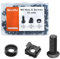 Nivithi 50x SR620 M6*20 Nuts and Bolts Set M6 Screws and Nuts for Server Rack Cabinets–Black Zinc Nuts and Bolts Set for Patch Panel,Data Cabinets,and Network Equipment Installation