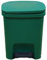 Poubelle en plastique de 10 l - Poubelle de cuisine - Poubelle de salle de bain - Poubelle de cuisine - Nettoyage et polissage (vert, taille unique)