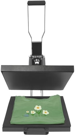 Tenddya 38X38 cm Heat Press Machine Transferpresse Hitzepresse Heißpresse Maschine Mulitifunktional Textilpresse für T-Shirts Kissen Mauspads Tasche