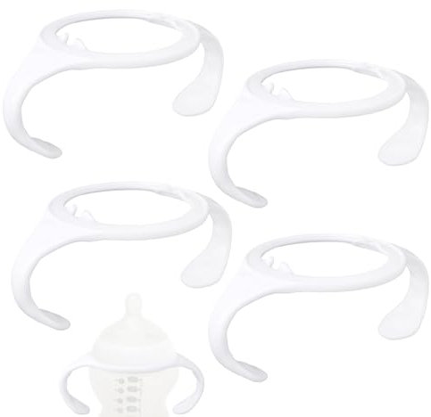 lasuroa 4pcs Baby Bottle Handles for Tommee Tippee, Ergonomic Non Slip Grip Easy BPA Free Replacement Tomee Holder for Newborn Bottles