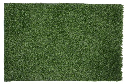 COLLBATH Ovale Kunstrasenmatte, Kunstrasenunterlage, realistische Kunststoff-Grasfliesen, Kunstrasenmatten, Rasenteppiche, Unterlage für Gartenpartys