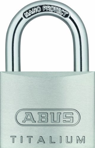 ABUS 64TI/40 C KD Titalium Aluminium Legierung Schlüssel verschiedene Vorhängeschloss 1–1/2 mit 1/4-Zoll Durchmesser Nano Protect Stahlbügel