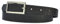 DayneQ Schmal 2,5cm Breit Echt Leder Guertel mit 4 Eckiger Schnalle Kroko-Schwarz 110cm Bundweit