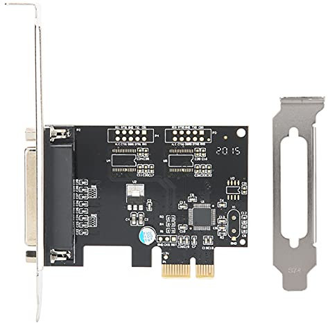 PCIE-Parallelanschlusskarte,ASHATA PCIE zu Parallelanschlusskarte Druckanschluss LPT PCI-E Druckerkartenadapter DB25, PCI-zu-DB25 LPT-Parallelanschluss-Erweiterungskarte Für Windows/Linux