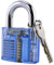 Loboo Idea Visible Keyed Padlock, Transparent Padlock Crystal Lock Pick Training Practice Padlock, Transparent Practice Lock for Beginners and Pro Locksmiths