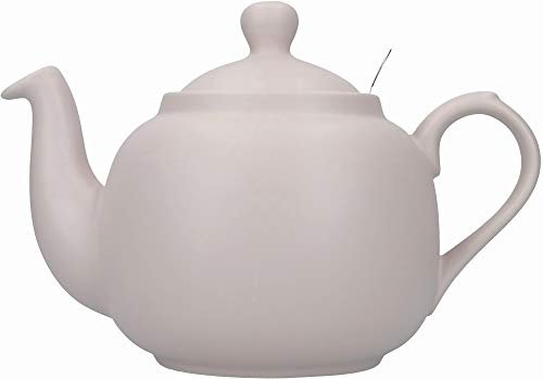 London Pottery Farmhouse Tetera con Infusor en Caja de Regalo, Cerámica, Rosa Nórdico, 6 Tazas (1,5 Litros)