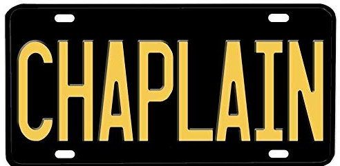 Inga Chaplain - Placa de matrícula de policía Militar (15,2 x 30,5 cm)