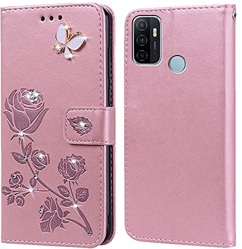 Hülle für Oppo A53/A53S 4G Handyhülle,Klappbar Tasche Case,Standfunktion,Kartenfach,Silikon Bumper,Stoßfeste Schutzhülle Cover für Oppo A53/A53S 4G