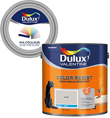 Ma Couleur Sur-Mesure par Dulux Valentine – Peinture Intérieure Murs, Plafonds, Boiseries - Palette Sens, Pièce à Vivre Mat, Galet, 2,5 L