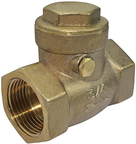 AERZETIX - C53439 - Clapet anti-retour à battant - 3/4'' pouces - filetage Femelle-Femelle - Vanne non retour - en Laiton