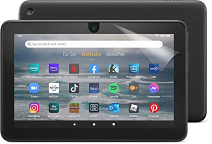 NuPro Protector de pantalla transparente para tablet Amazon Fire 7 (12.ª generación, modelo de 2022), 2 unidades