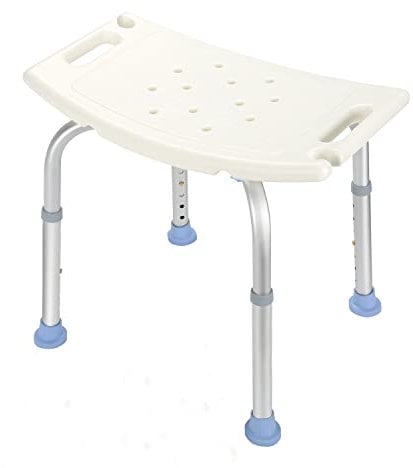 Randaco Duschhocker Höhenverstellbar Anti-Rutsch Badhocker Duschstuhl komfortabel Duschhilfe Badsitz für Alter, Schwangere, belastbar bis 136 kg