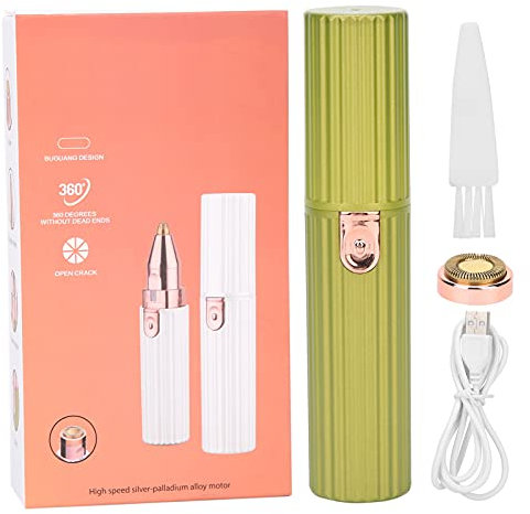 Tragbarer Elektrischer Augenbrauenschneider, Professioneller Schmerzloser Epilierer, Augenbrauen- und Gesichtshaarentferner für Männer und Frauen, Lippenarm