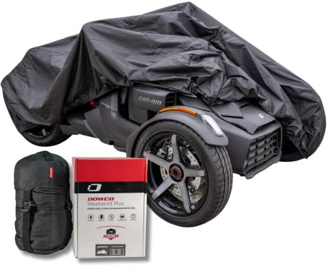 Dowco Guardian WeatherAll Plus Motorradabdeckung für Innen- und Außenbereich, passend für alle Can-Am Ryker-Modelle, Schwarz [05601]