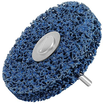 Shineboc Grobschleifscheibe, 4 inch (100mm) CSD Scheibe Schleifscheibe, Nylongewebe Scheibe für schleifens Polierens Rostentfernung zum Metall Stahl Edelstahl (Blau)