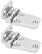 9Tong Heavy Duty Boat Hinge Cabinet Deck Hinge Steel Mirror Polished Marine Hatch Offset Short Side SUS316 1.51 x 2.62 inch 2pcs