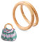 SUPERFINDINGS 2 runde Handtaschengriffe Aus Holz 3.46 (1) cm Runder Ring Handtaschengriffe Ersatz Dekorativer Handtaschengriff F¨¹r Makramee Taschen Strohtaschen GEH?kelte Geldb?rsen