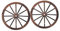 BESPORTBLE 2 Stücke Holz Rad Dekoration Retro Vintage Wanddekoration