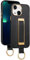 EUUOG Coque pour iPhone 13, coque de téléphone 3 en 1 avec support pour dragonne (noir)