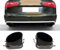 DM Autoteile 4332 Set Auspuffblenden Hochhglanz Schwarz Oval Blenden Auspuffeinlass kompatibel für A6 C7 4G auf RS6 Anlage 2012-2019