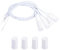 PATIKIL Magnetischer Reedschalter 4 Pack NC Ring Alarm Kontakt Sensor Verdrahtet Vertieft Tür Sensor Fenster Kontakt Schalter für Alarm System Weiß