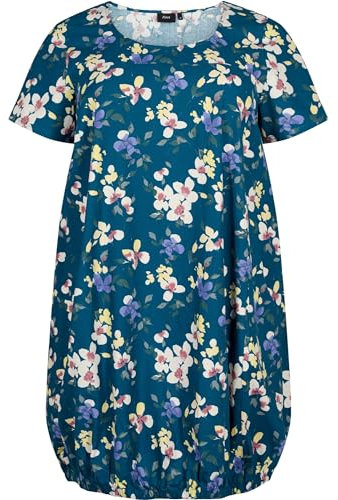Zizzi Kurzarm Kleid mit Print Gr 42-44 Legion Blue AOP