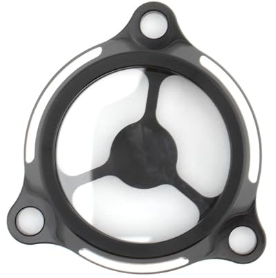 IDENUONA Schwarzer Ring Motorölfilterabdeckung für Suzuki DR-Z 400E/400S/400SM LT-Z 400 - Aluminium, Sport-Luxus-Design, Zubehör für Motorräder