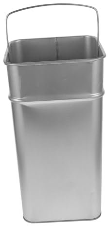 Cabilock Poubelle Métal Galvanisé Avec Anse Bac De Rangement Pour Déchets Polyvalent Capacité Pour Jardin Cuisine Et Extérieur