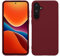 kwmobile Funda para Samsung Galaxy A55 5G Carcasa - Ultrafina de TPU y Silicona con Bordes elevados anticaídas - Violeta Burdeos