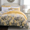 MOONLIGHT20015 Super King Duvet Set Soft Printed Luxury Bedding Sets Premium Brushed Microfiber Duvet Covers with Pillowcases (Ochre Blossom 260x220 CM)