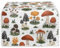 POLERO Cottagecore Mushroom 4 Slice Toaster Covers for Kitchen, Small Appliance Bread Maker Dust Cover with Hook