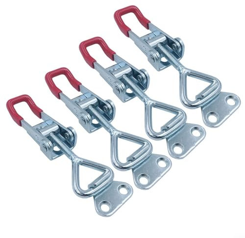 Verstellbare Knebelklemmen, Metall, praktisch, Schnellspanner, Knebelklemmen, Haltekapazität 160 kg, 4 Stück