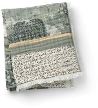 Elodie Details Weiche Baumwolle Babydecke Wickeldecke 100% Öko-Tex extra weiche Baumwolle Morris & Co 75x100cm - Owl & Willow