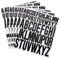 6 Sheet Letter Stickers, Stick on Letters Self Adhesive Stickers 1 Inch 2 Inch Vinyl Alphabet Waterproof Sticky for Scrapbooking Craft Signs Mailboxes Bottles