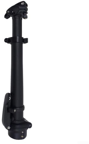 Adjustable Height Aluminium Alloy Folding Bike Stem Quick Release and Tool Free Installation (Black)