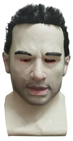Maschera realistica per Halloween, per adulti, maschera, copricapo realistico, decorazione in lattice, giocattolo per Halloween, cosplay, zombie in lattice, maschere in lattice, di