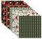 CC HOME 24 Blatt Weihnachten Scrapbook Bastelpapier, 12 Designs, 30 x 30 cm, Quadratisch, Semi-Glanz, Weihnachten