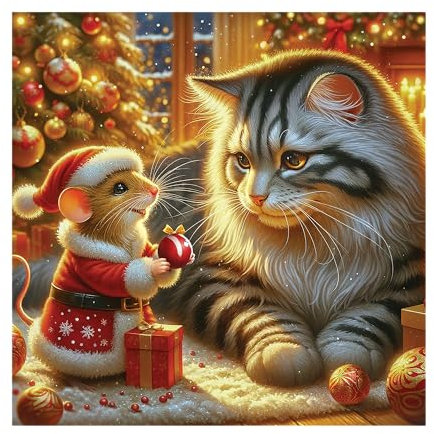 WOODEN.CITY 150 Teile Holzpuzzle - Katze & Maus mit 25 Teilen in Tierform, 26,7 x 26,7 cm, entworfen und hergestellt in der EUCAT & Maus