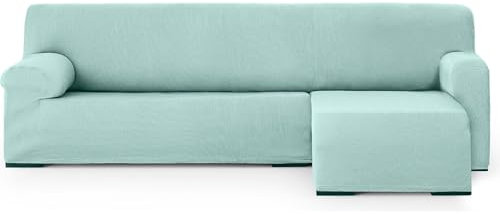 ECOMMERC3 Chaiselong-Sofabezug mit kurzem Arm rechts, universell und vielseitig – Chaiselongue-Sofabezug, Farbe Marineblau, einfach anzubringen, für Rückenlehne, Sitz und Armlehnen