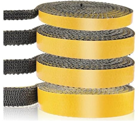 Joint Insert Cheminée Ruban d'étanchéité pour Cheminée Joints Tressé Auto-adhésive pour Poêle Cheminée